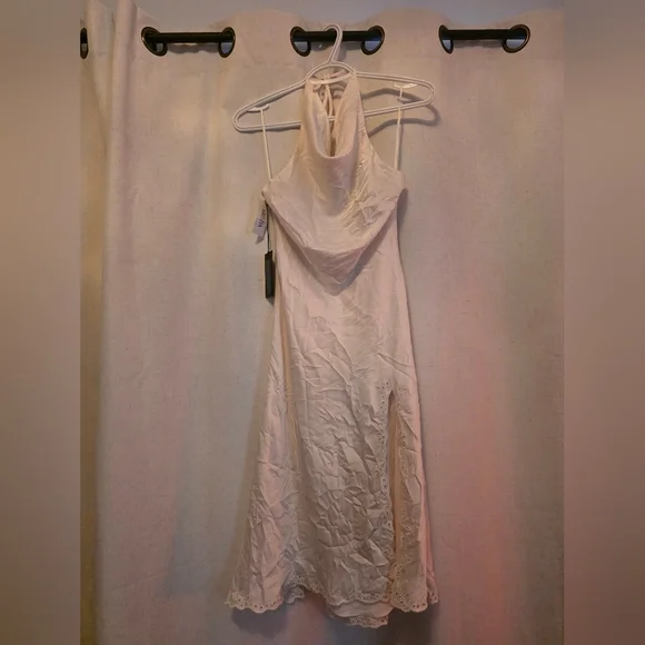 Aritzia Nines Satin Cowlneck Midi Dress - FLAWED - Picture 12 of 16